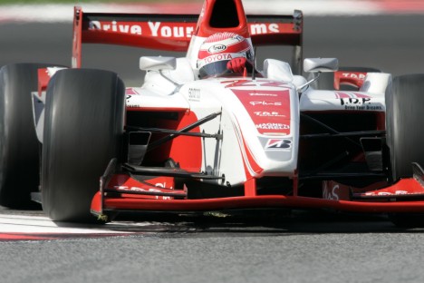 2007: Nakajima klarede debutåret i GP2 meget fornuftigt - og fik sidst på året chancen i Formel 1 hos Williams